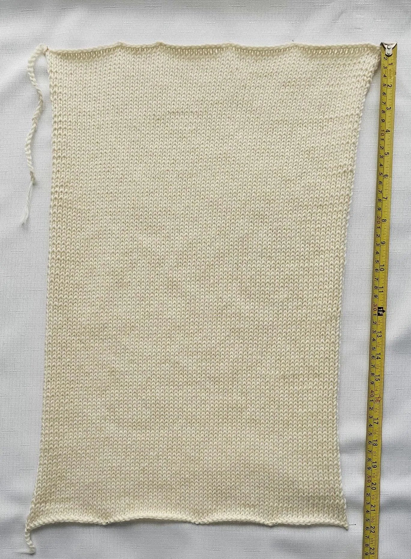 Undyed Merino Wool Sock Blank: 8 Ply Single Panel for Dyeing