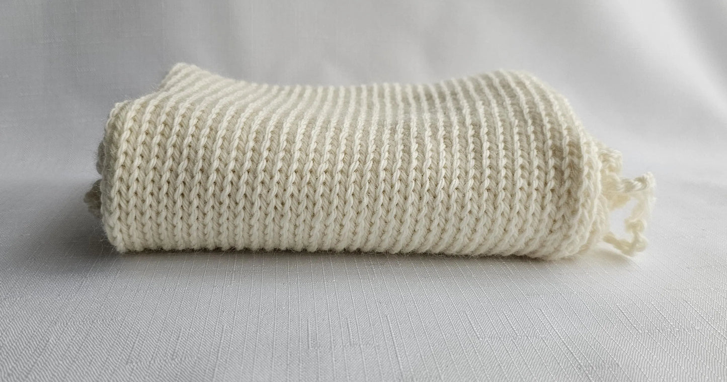 Undyed Merino Wool Sock Blank: 8 Ply Single Panel for Dyeing